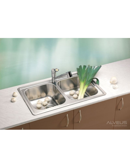 ALVEUS ELEGANT 40 satīna tērauda izlietne