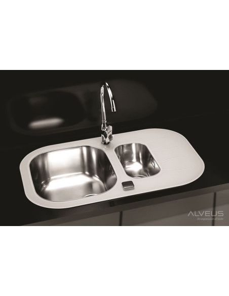 ALVEUS WAVE 30 stikla izlietne melna grozāma