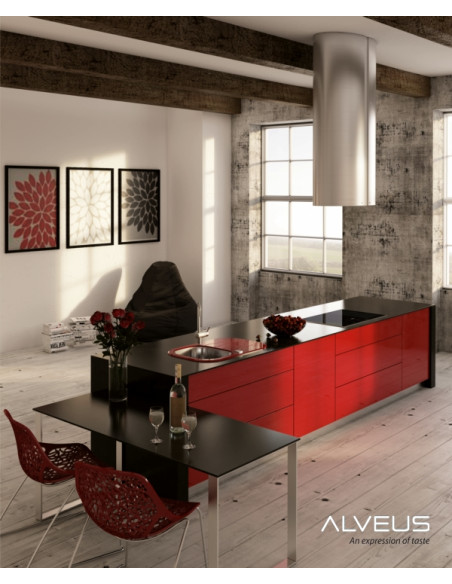 ALVEUS WAVE 10 stikla izlietne balta reversīva ALVEUS WAVE 10 stikla izlietne balta reversīva