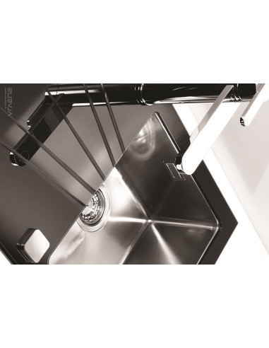 ALVEUS KARAT 10 stikla izlietne balta kreisā