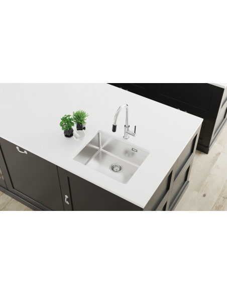 Deante Kitchen sink stainless steel 55x50.5x20cm ZPO_010B - 3 Deante Kitchen sink stainless steel 55x50.5x20cm ZPO_010B - 3