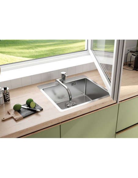 Deante Kitchen sink stainless steel 55x50.5x20cm ZPO_010B - 5 Deante Kitchen sink stainless steel 55x50.5x20cm ZPO_010B - 5