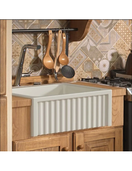 Kerasan керамическая кухонная мойка Hampshire, 60x47 см, белая - 5 Kerasan керамическая кухонная мойка Hampshire, 60x47 см, белая - 5