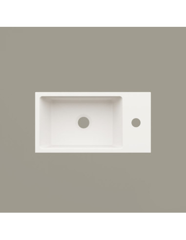 PAA MI A washbasin right side, white 40x210x14cm - 3