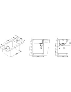 ALVEUS PRAKTIK 120 satīna tērauda izlietne 2