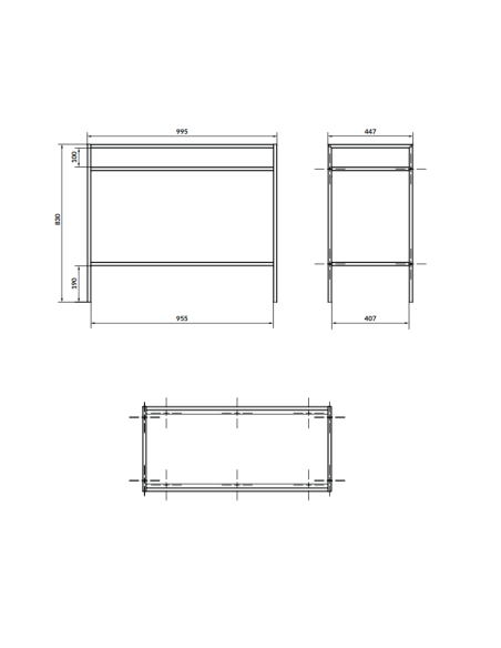 Cersanit Zen izlietnes konsole ar izlietni, plauktu un izvelkamo skapīti 100cm, melns - 11 Cersanit Zen izlietnes konsole ar izlietni, plauktu un izvelkamo skapīti 100cm, melns - 11