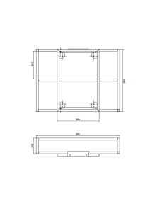 Cersanit Zen mirror cabinet with glass shelves 60+40cm, black - 7 2