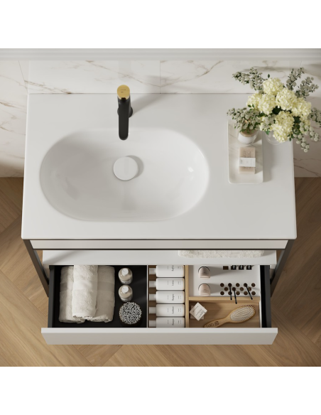 ZEN BY CERSANIT 100cm console sink, right, white - 4 ZEN BY CERSANIT 100cm console sink, right, white - 4