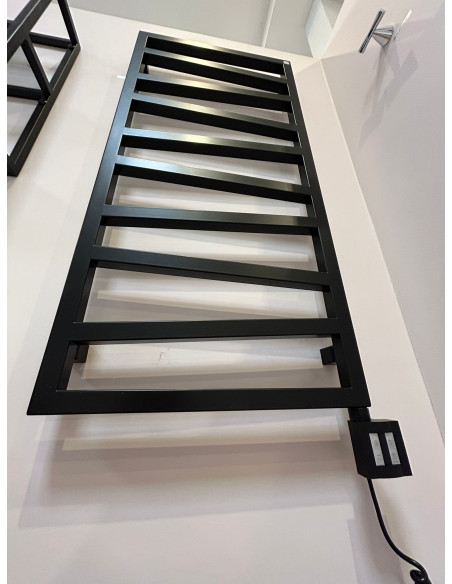 Elektriskais dvieļu žāvētājs Terma Zig/Zag 500x1070mm ar vadības bloku un kabeli 1.5m, melns matēts - 10