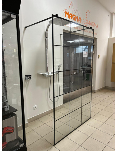 Душевая перегородка Radaway Modo X I 120 см с принтом, черная - 3