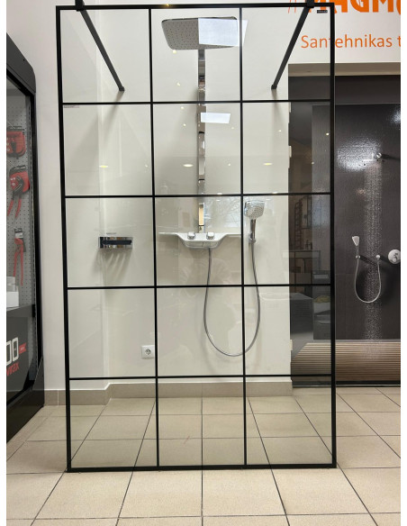 Душевая перегородка Radaway Modo X I 120 см с принтом, черная - 7