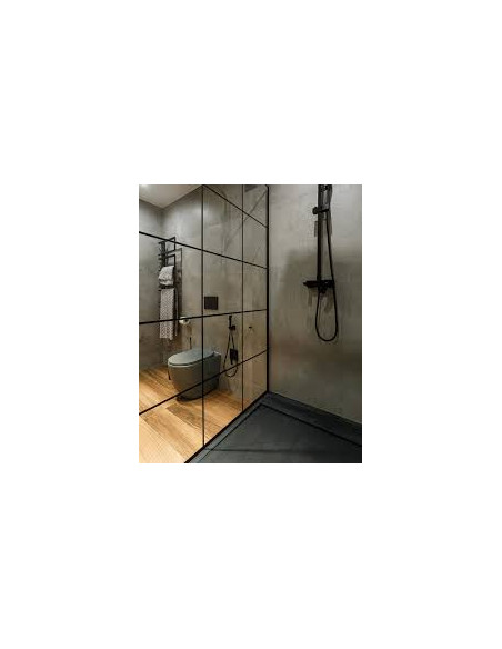 Radaway Modo X I dušas siena 120cm ar apdruku, melnā - 9