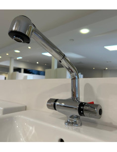 Faris kitchen sink thermostatic mixer with shower, 211.93 - 6