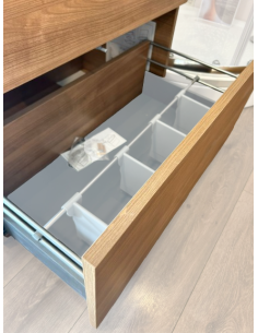 Royo Skapītis ar atvilktni 80 cm, 1DR, W-51, walnut - 2 2