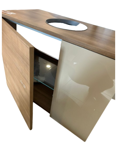 Skapītis izlietnei ar virsmu, 2 durv. 80x40, riekstkoks - 6