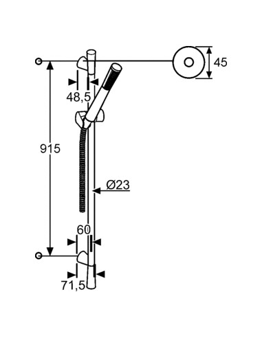Slide rail with complete set 3914005-00 - 2
