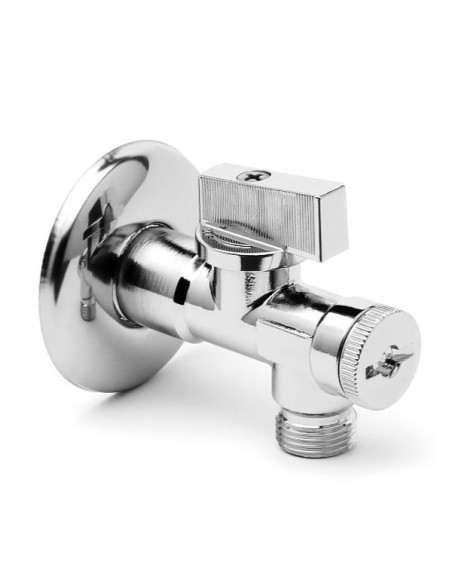 Stūra pieslēgventīlis 1/2"x3/8" ar filtru, hromēts, Mac Anticalc ARCO Stūra pieslēgventīlis 1/2"x3/8" ar filtru, hromēts, Mac Anticalc ARCO