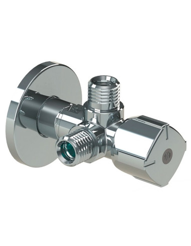 Stūra pieslēgventīlis 1/2"x1/2"x1/2", hromēts, A-80 Twin Mac Anticalc ARCO
