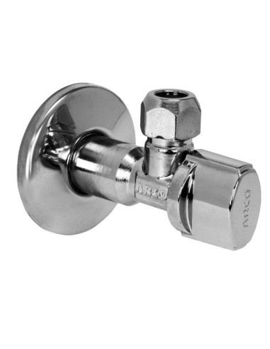 Pieslēgventilis hromēts ar saskrūvi 1/2"X3/8"