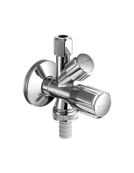 Comfort kombinētais stūra ventīlis 1/2"x3/4-3/8" Comfort kombinētais stūra ventīlis 1/2"x3/4-3/8"