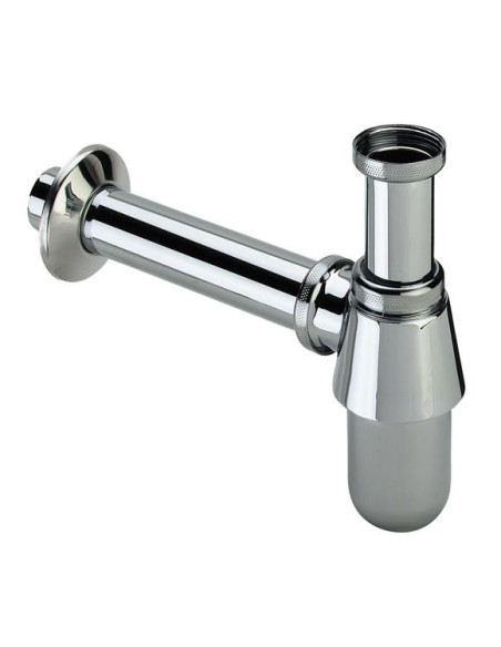 Pudeļsifons bez izplūdes 11/4"x32, hroms Pudeļsifons bez izplūdes 11/4"x32, hroms