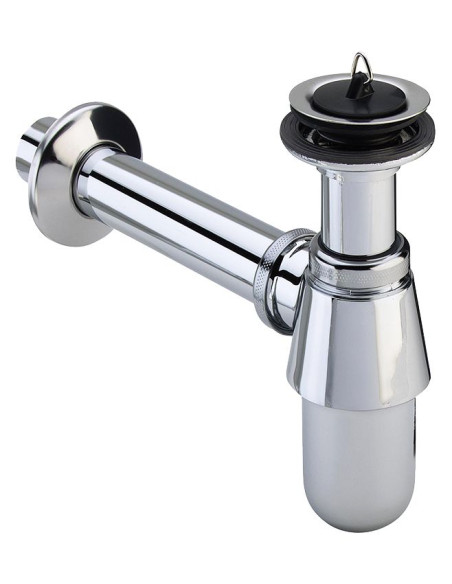 Pudeļsifons ar izplūdi 11/4"x32, hroms