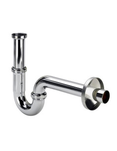 Izlietnes sifons bez izplūdes 11/4"x32, hroms