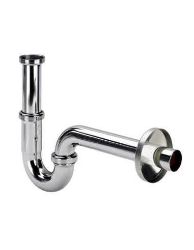 Izlietnes sifons bez izplūdes 11/4"x32, hroms