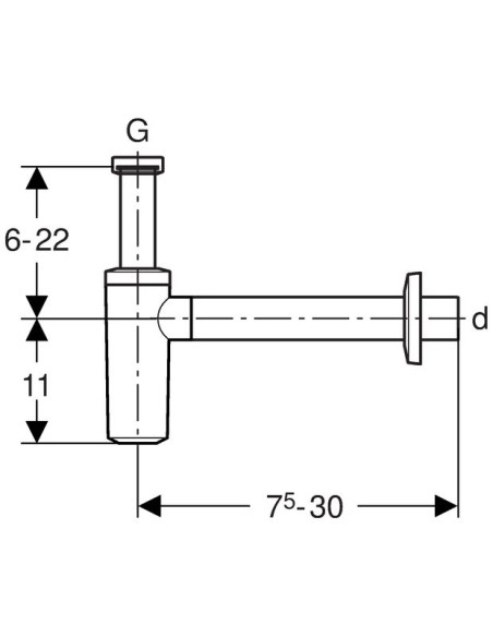 Izlietnes sifons 1 1/4 x 32