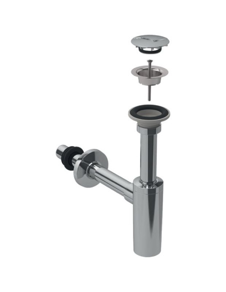 Izlietnes sifons ar vārstu