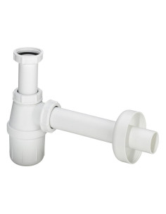 Pudeļsifons bez izplūdes 11/4"x40, balts