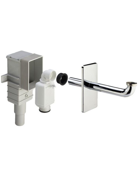 Sifons invalīdu izlietnei iebūvējams, hroms Sifons invalīdu izlietnei iebūvējams, hroms