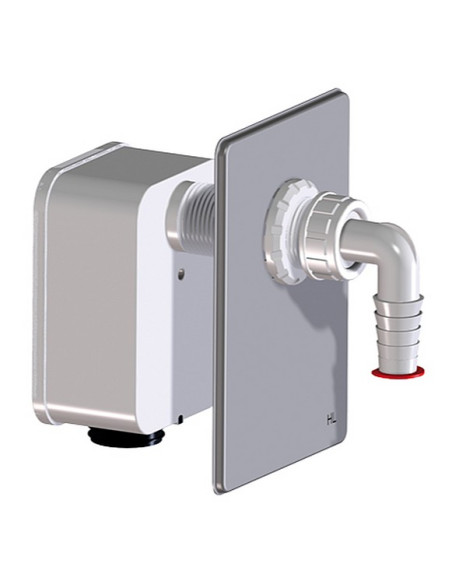 Iebūvējams sifona korpuss ar 1 pieslēgumu izlietnei/veļasmašīnai