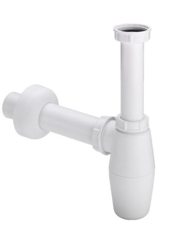 Pudeļsifons bez izplūdes 11/2"x40, balts