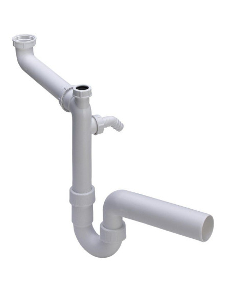 PVC sifons 11/2"x50 ar veļas mašīnas pieslēgumu, speciālais modelis PVC sifons 11/2"x50 ar veļas mašīnas pieslēgumu, speciālais modelis