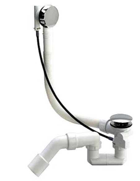 Vannas sifons 40/50x540mm, hromēts