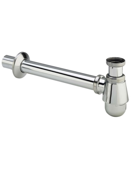 Bidē pudeļsifons bez izplūdes 11/4"x32-250mm, hroms