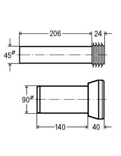 Sienas WC pieslēggarnitūra 90x180 2