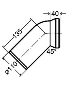 WC pieslēglīkums 45', balts 2
