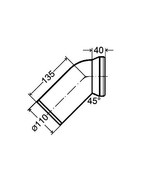 WC pieslēglīkums 45', balts