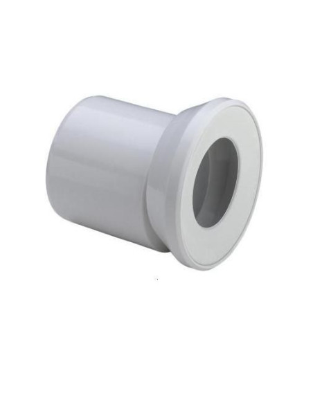 WC pieslēggabals ar ekscentra uzmavu Ø110mm, balts