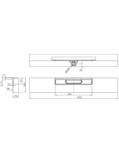 Primus Line dušas kanāls bez restes