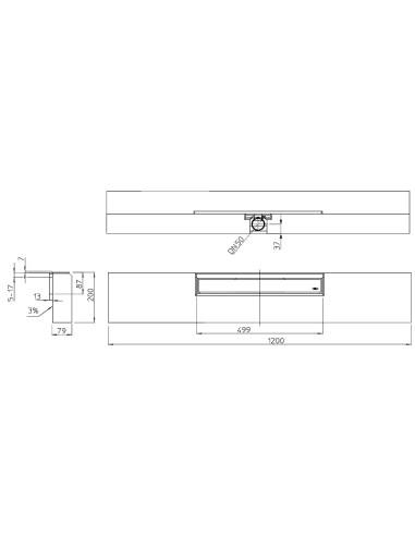 Primus Line dušas kanāls ar resti