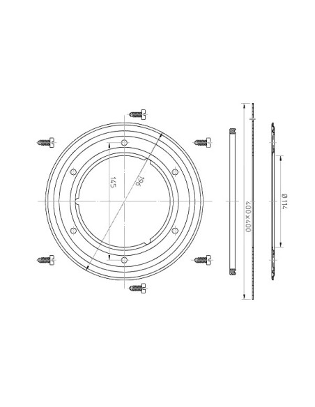 Blīvēšanas flancis d110mm ar bituma manžeti
