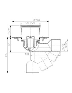 Traps DN50/75 0-90⁰ 2