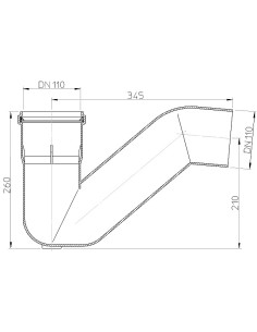Sifons DN110 7.5 l/s 2