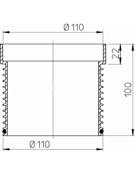 Telskops d110mm, h80mm