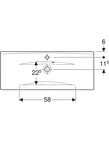 Ifö Elegant mēbeļu izlietne ar novietošanas vietu, samazināts dziļums, balta