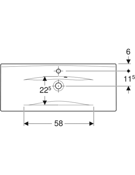 Ifö Elegant mēbeļu izlietne ar novietošanas vietu, samazināts dziļums, balta