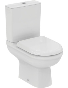 Ideal Standard EXACTO grīdas klozetpoda komplekts ar skalošanas kasti 4/2.5l un Soft-Close vāku